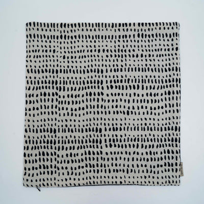 Monochrome Ikat Cushion Cover