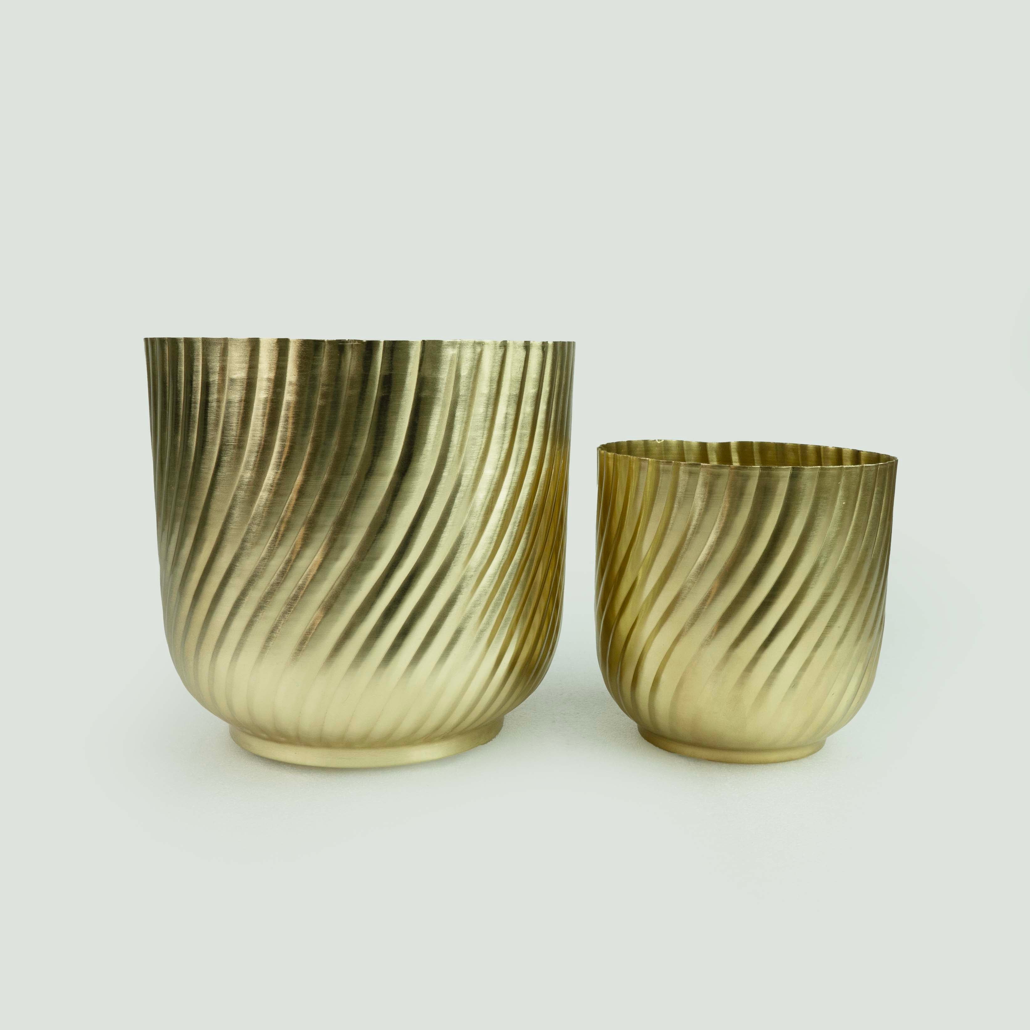 Diagonal Fluted Planter
