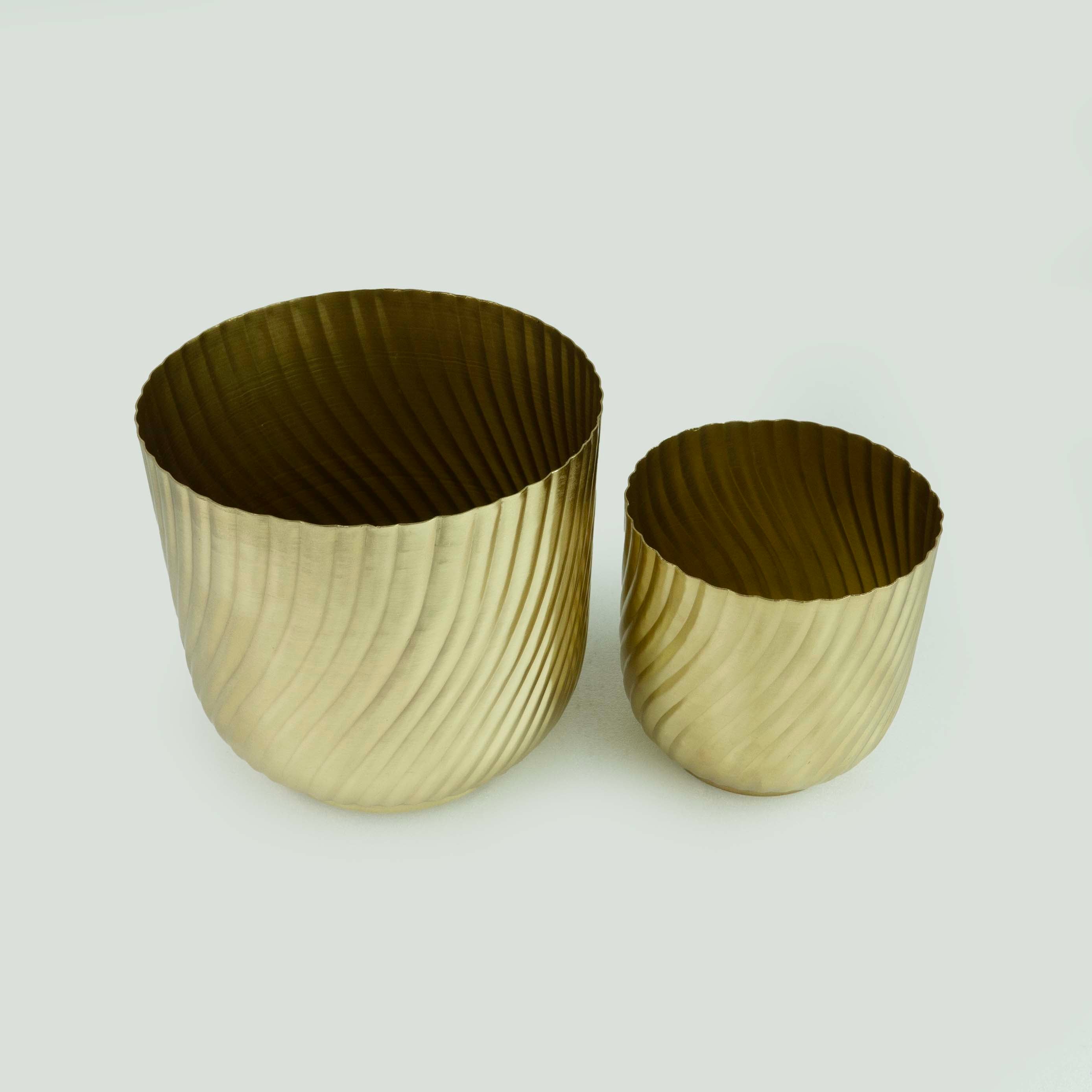 Diagonal Fluted Planter