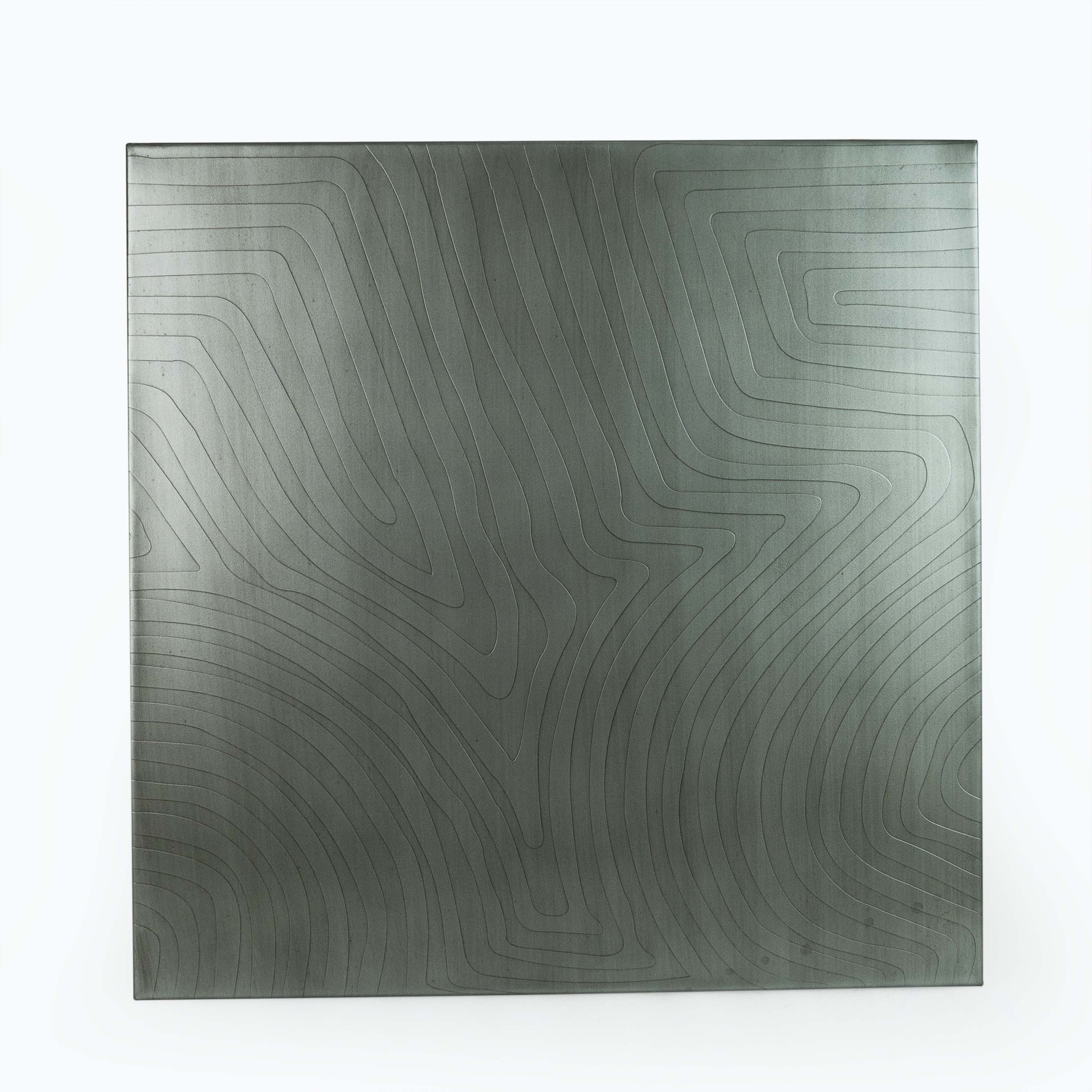 Etched Wall Panel Zinc Antique Grey