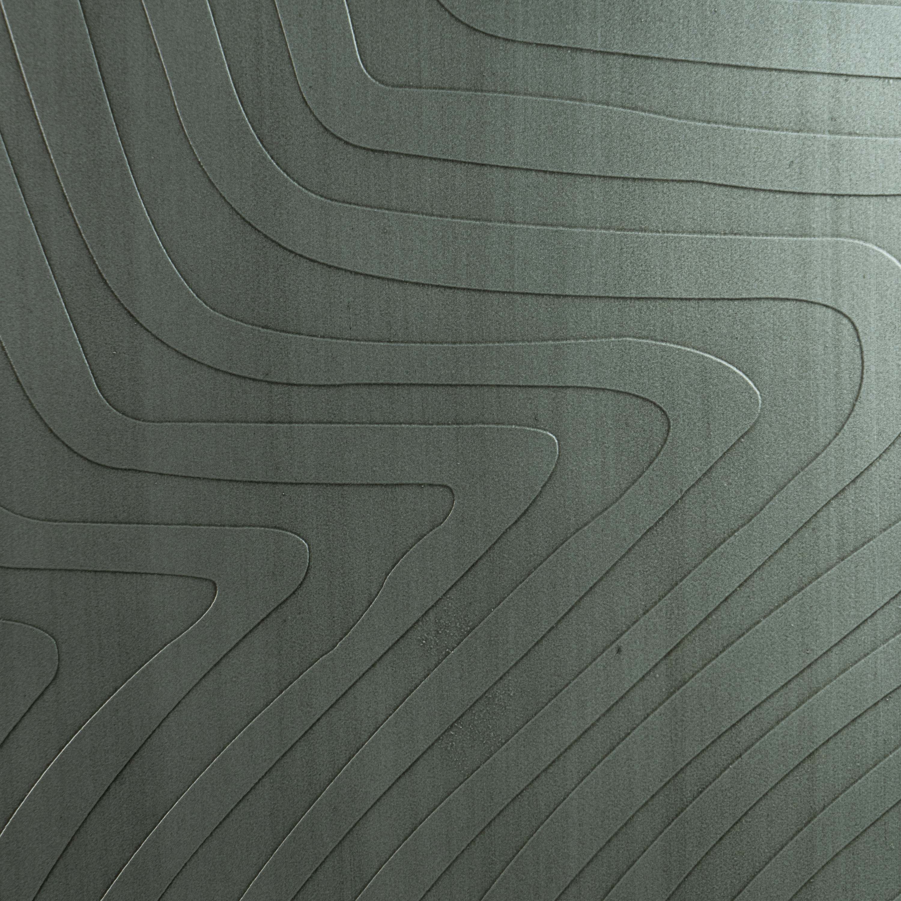 Etched Wall Panel Zinc Antique Grey