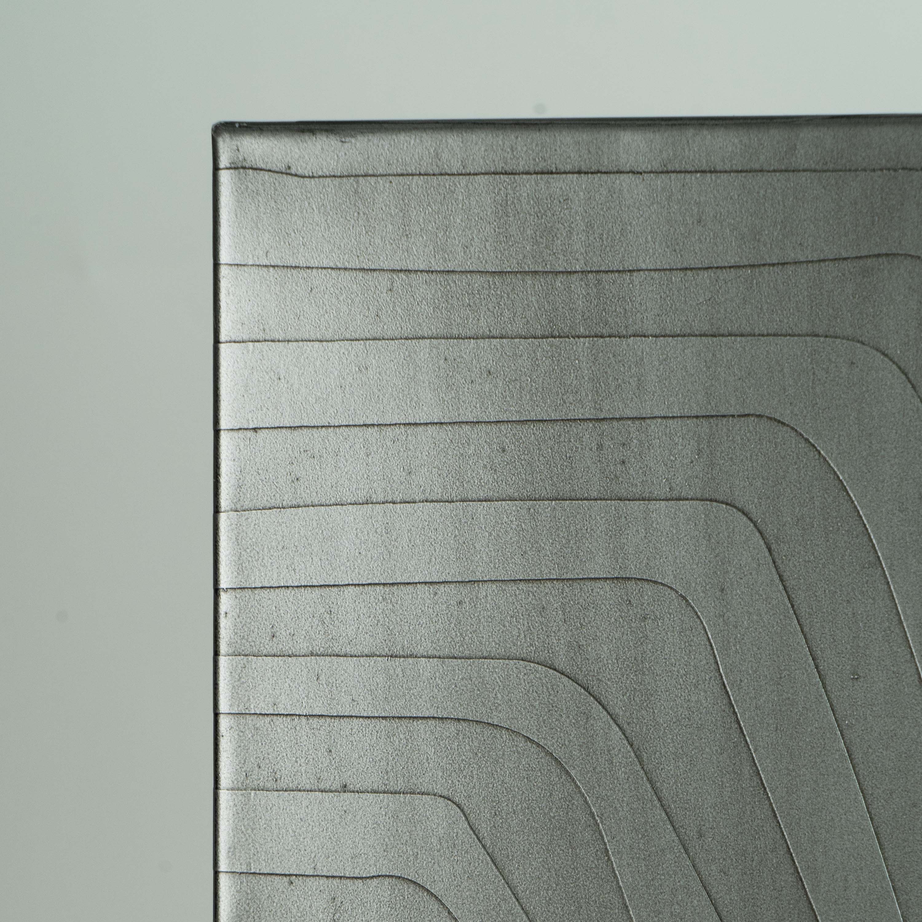 Etched Wall Panel Zinc Antique Grey