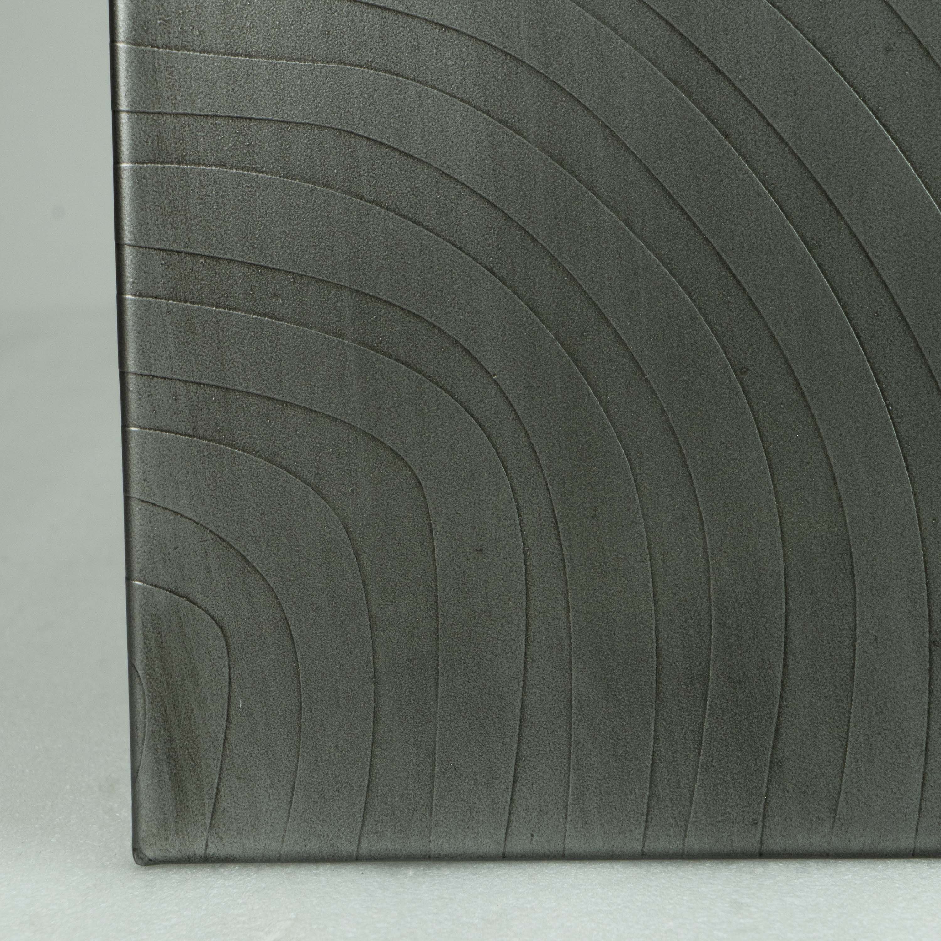 Etched Wall Panel Zinc Antique Grey