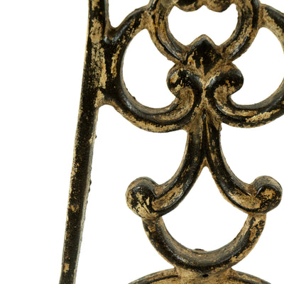 Cast Iron Candle Stand With Mirror