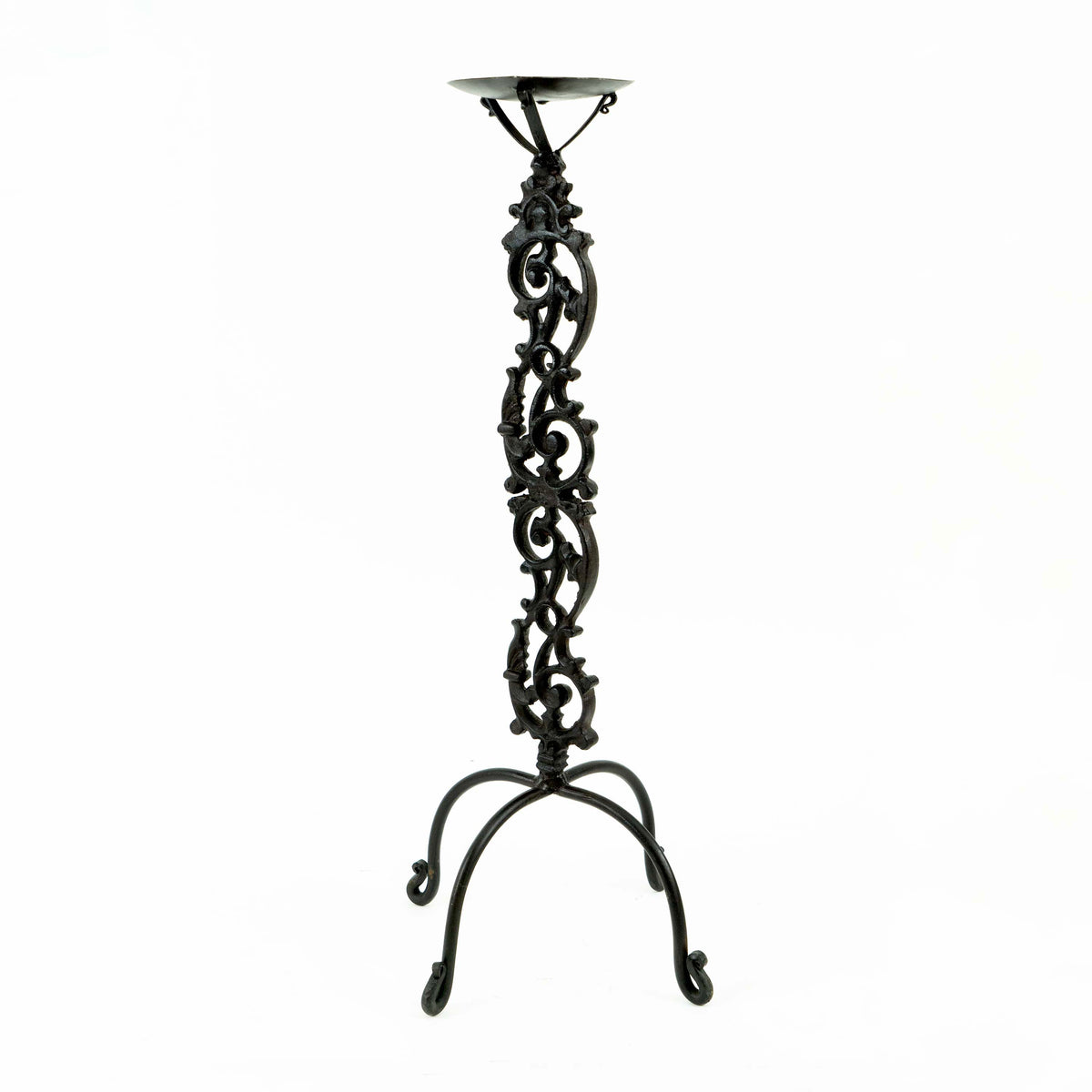 Cast iron candle holder