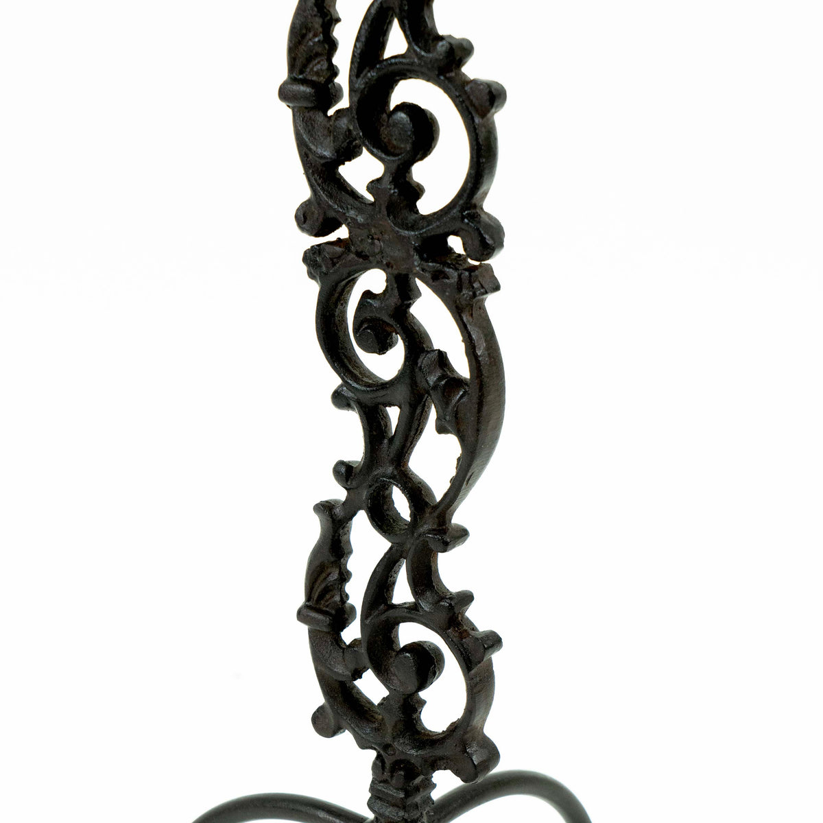 Cast iron candle holder