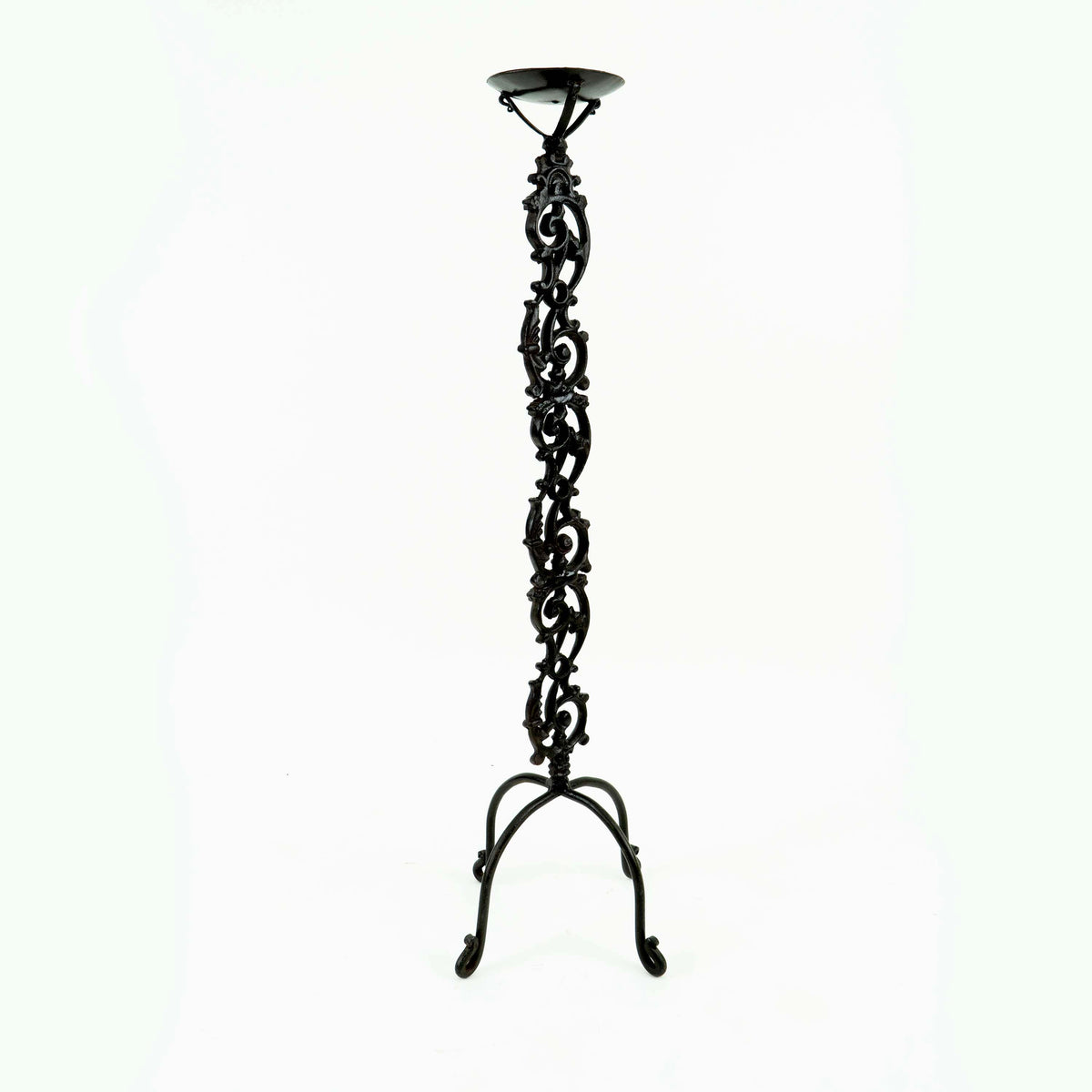 Cast iron candle holder