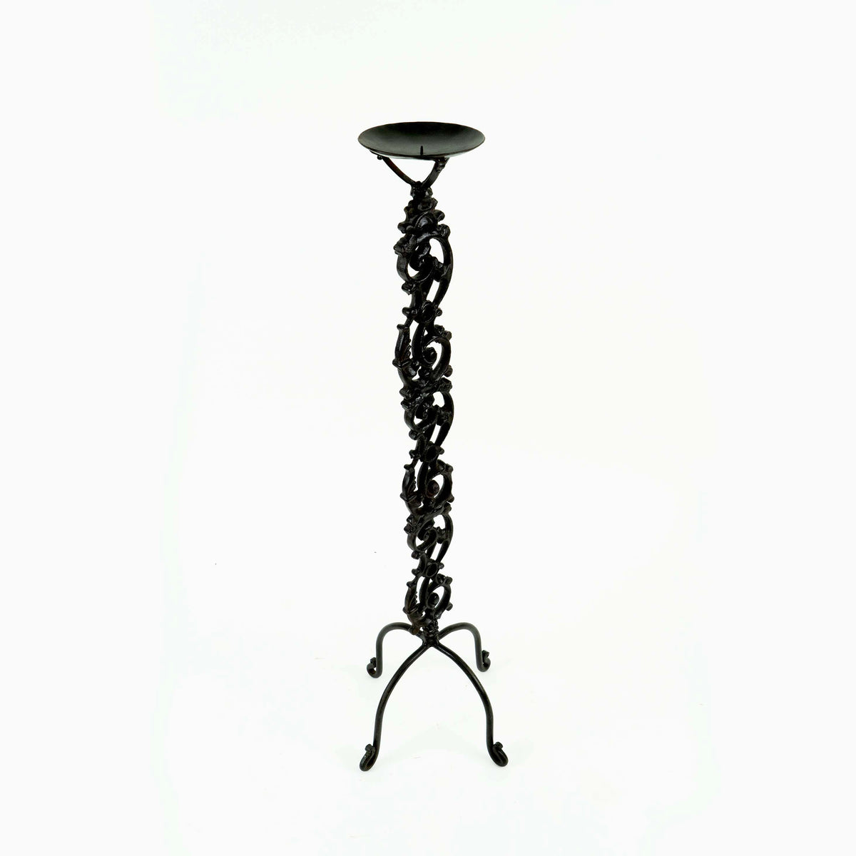 Cast iron candle holder