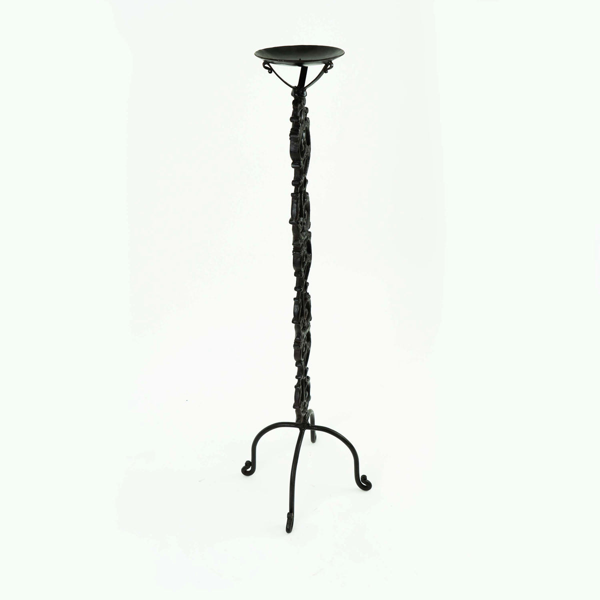 Cast iron candle holder