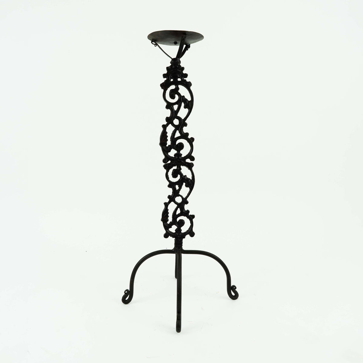 Cast iron candle holder