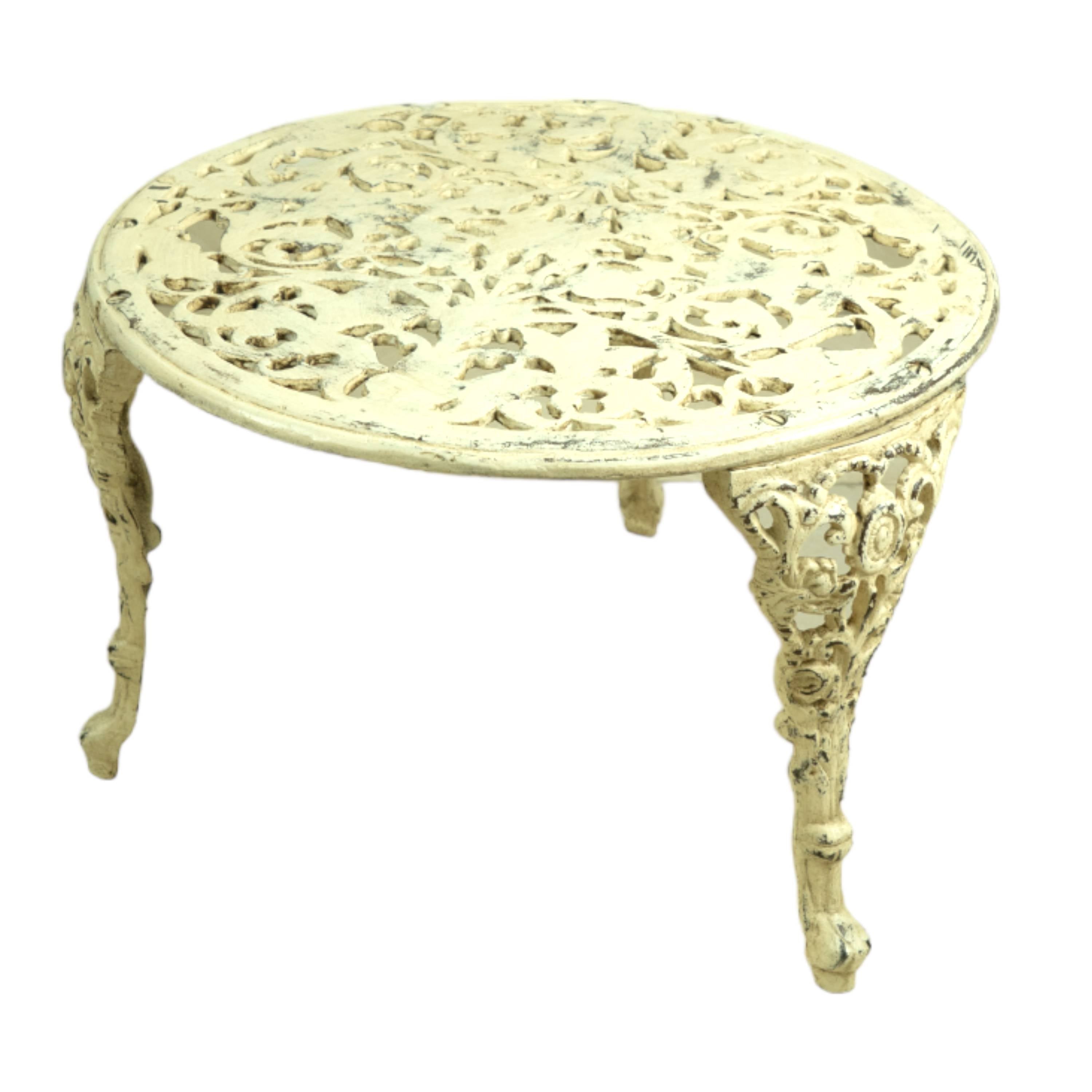 Cast Iron Coffee Table - White