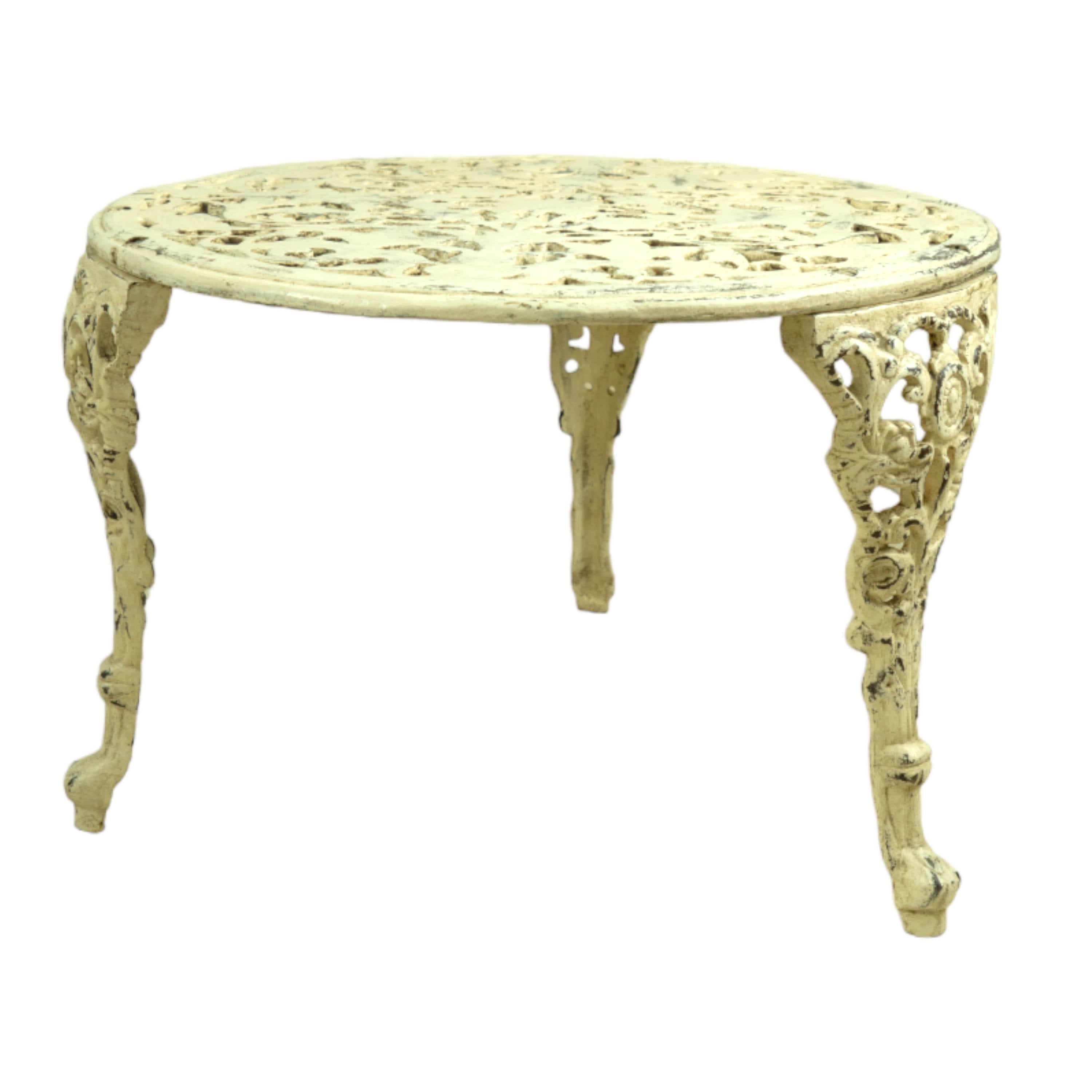 Cast Iron Coffee Table - White