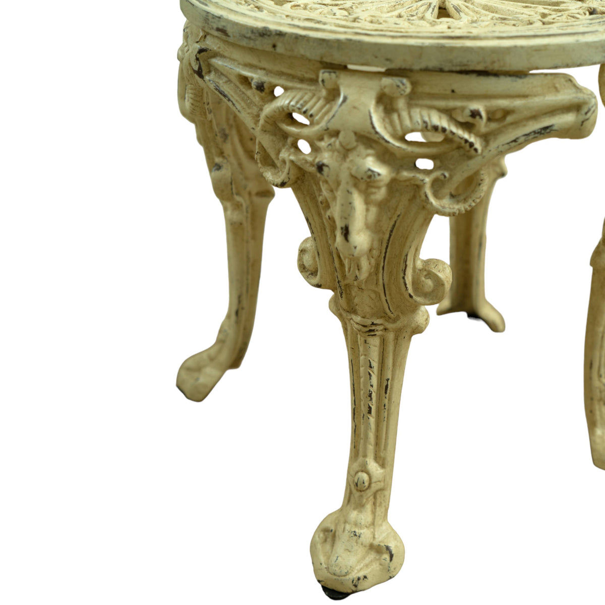 Bistro Cast White Iron Chair
