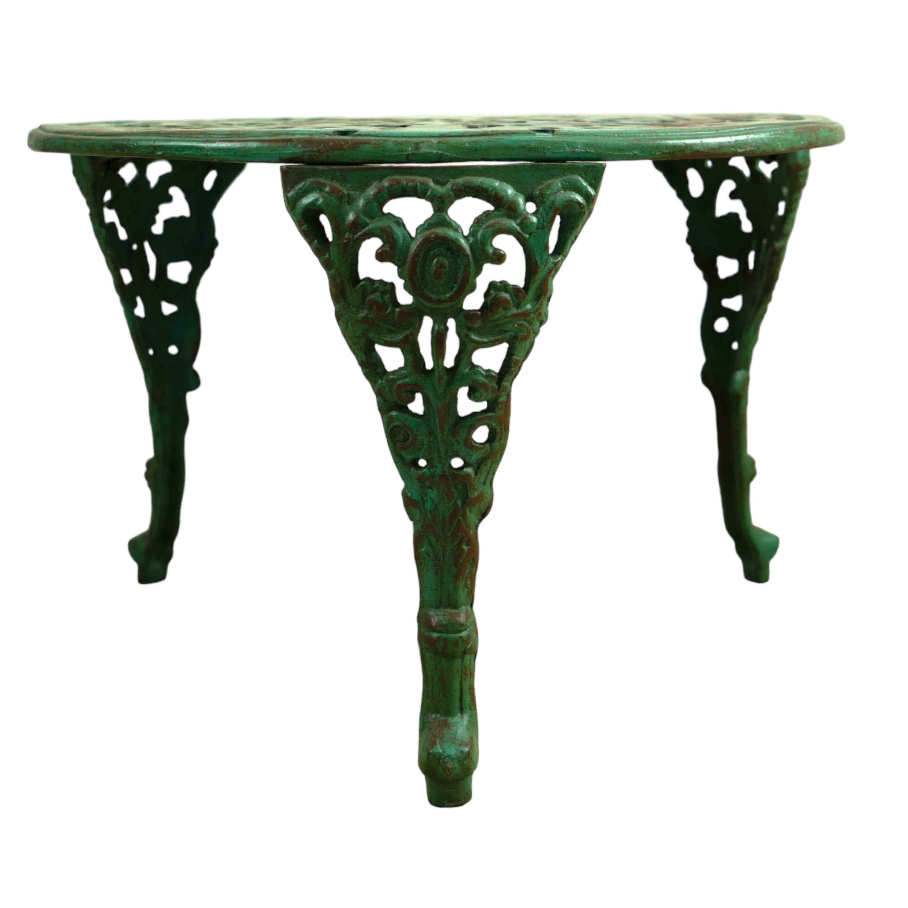 Cast Iron Coffee Table - Green