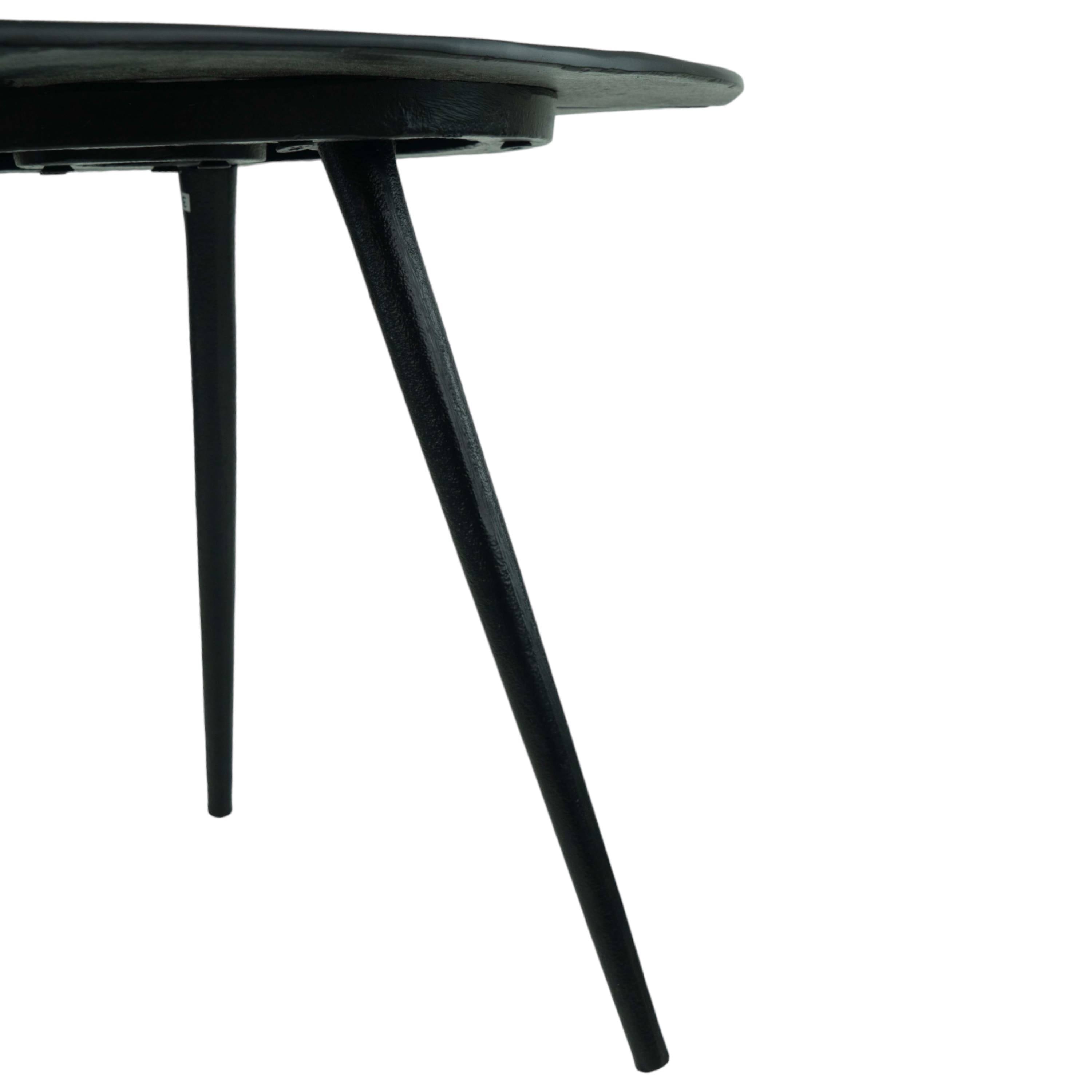 Triangular Centre Table Set Brass Antique (Set of 2)