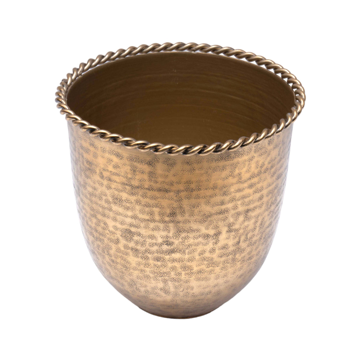 Pot Oblong Braided Rim