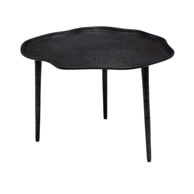 Black Ruffled Edge Side table