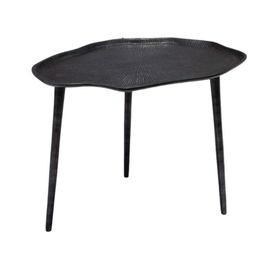 Black Ruffled Edge Side table