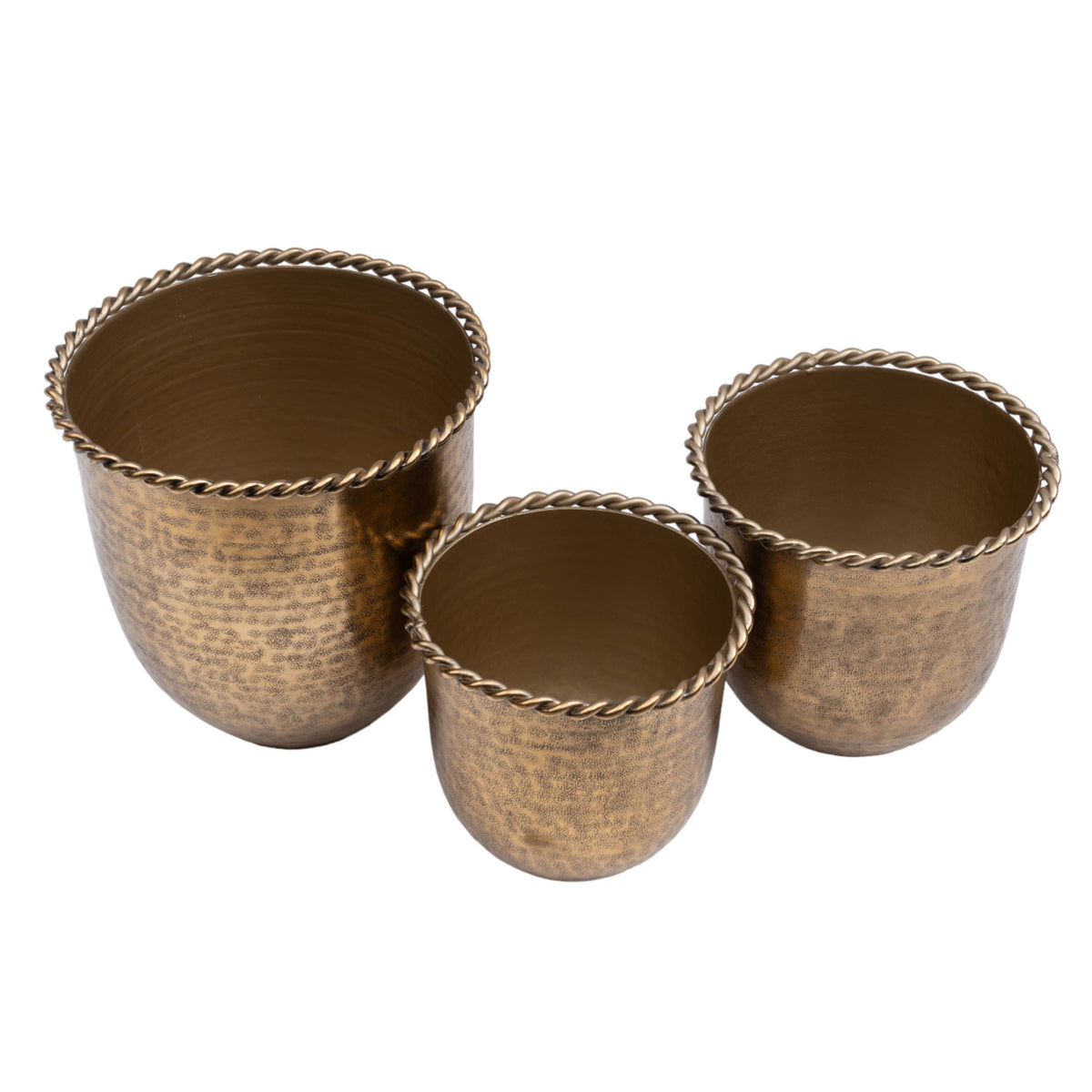 Pot Oblong Braided Rim