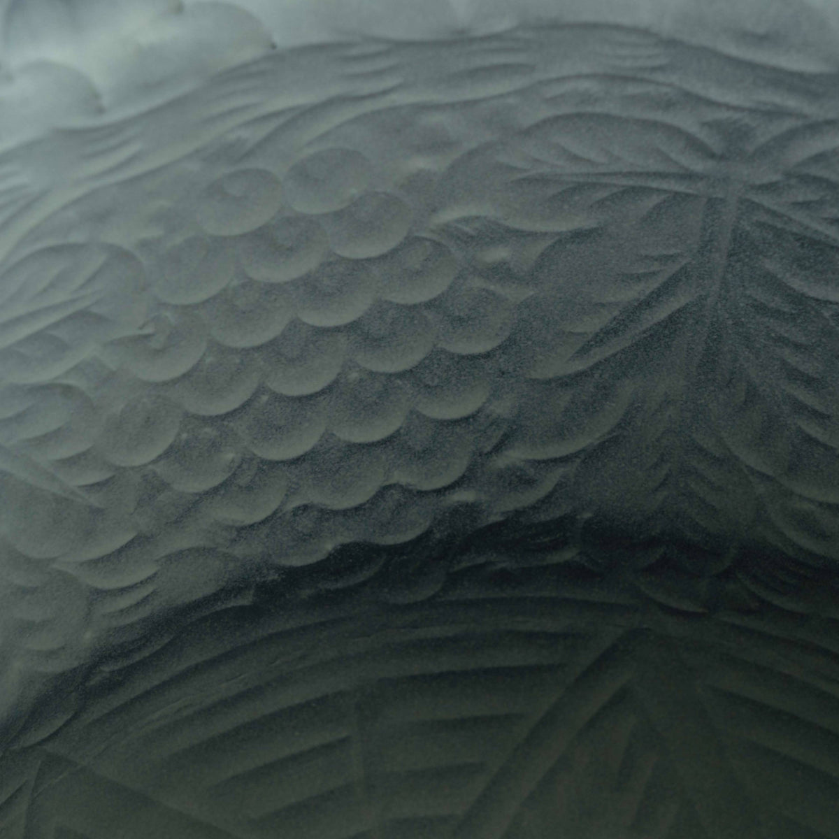 Planter Etched Grey Patina