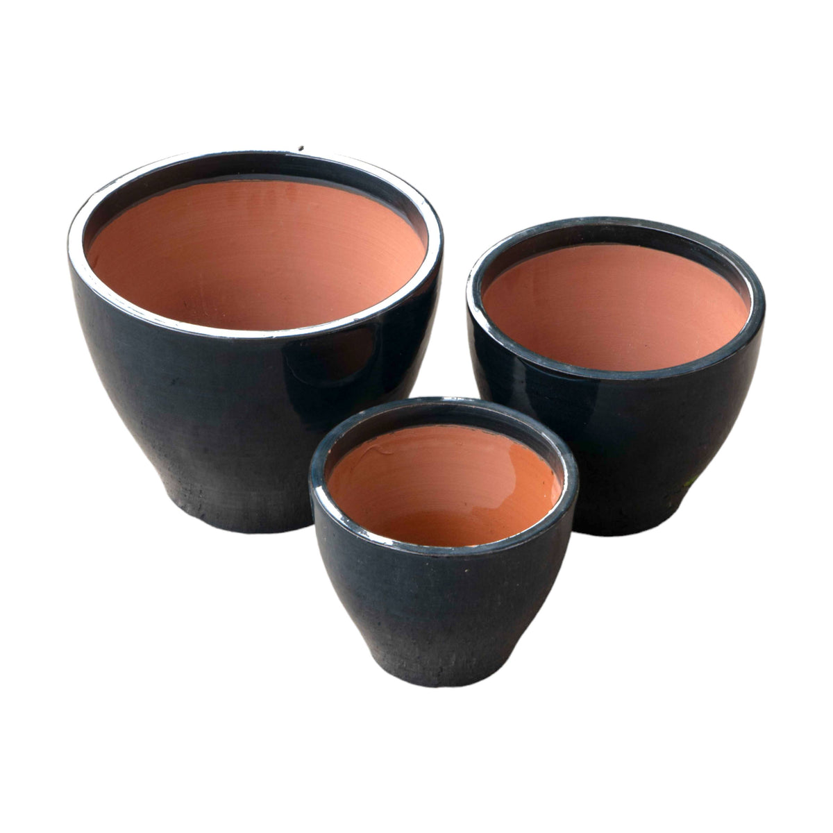 Cone Moisac Blue Ceramic Pot