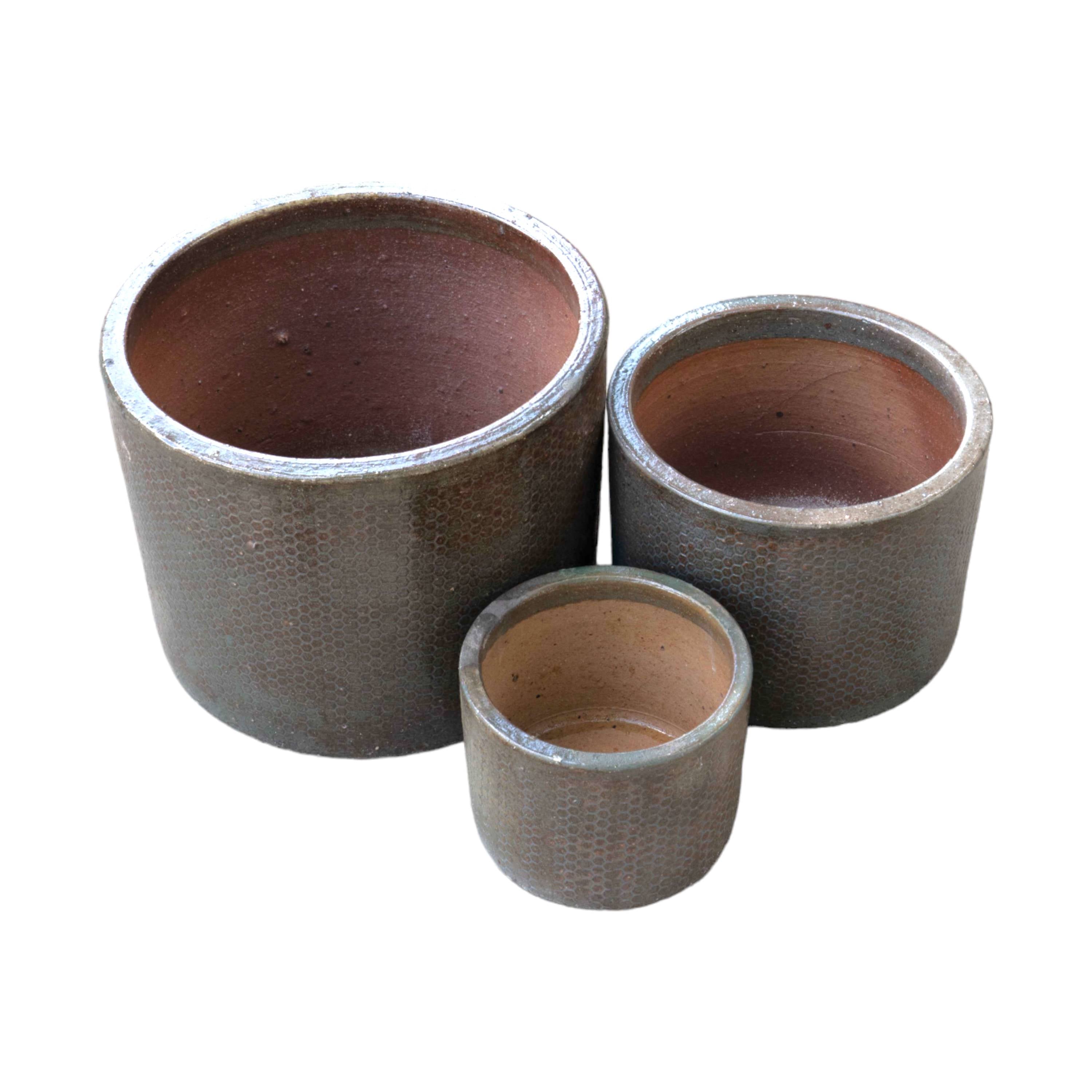 Round Antique Ceramic Pot