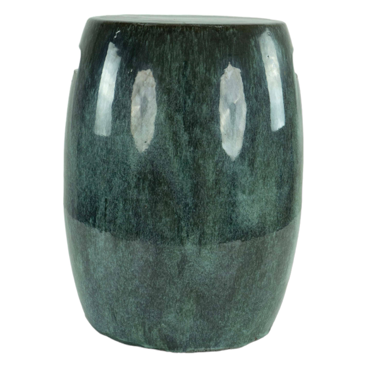 Ceramic Garden Pedestal Blue