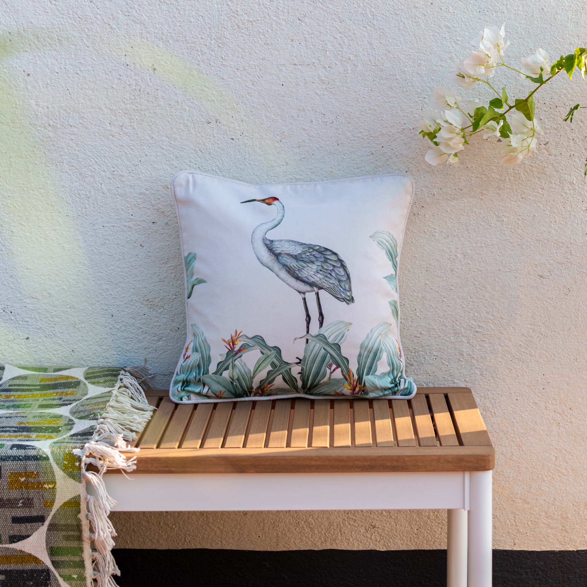 Crane Cushion Cover