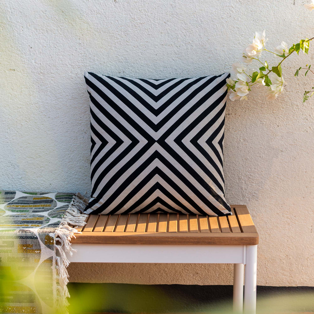 Monochrome Black Cushion cover