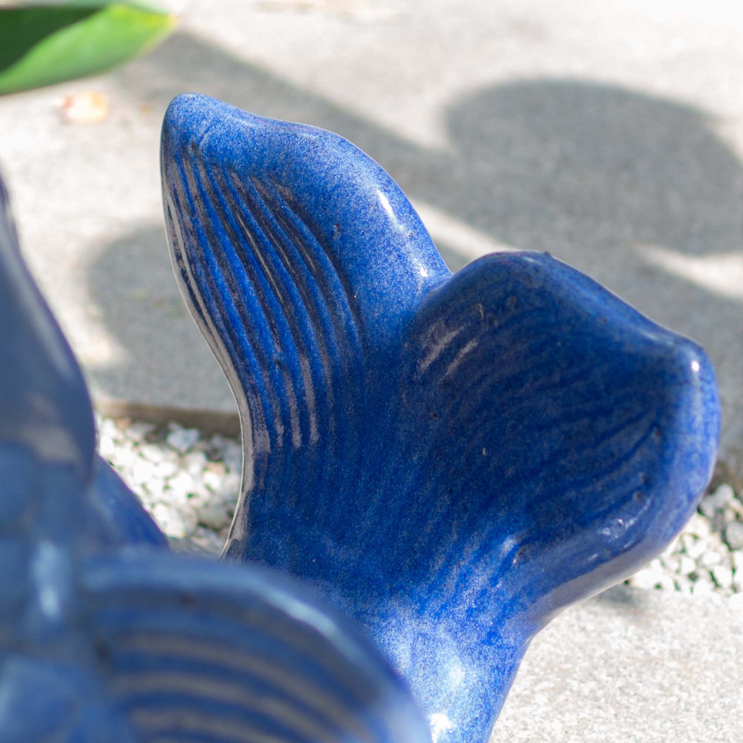 Outdoor Glazed Fontana Fish Pot