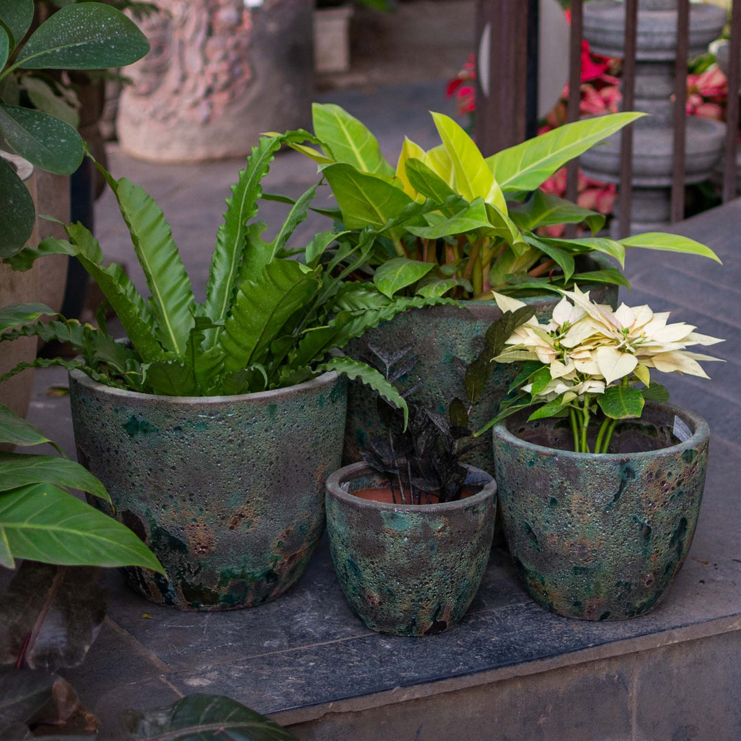 Green Atlantic Glazed Pot