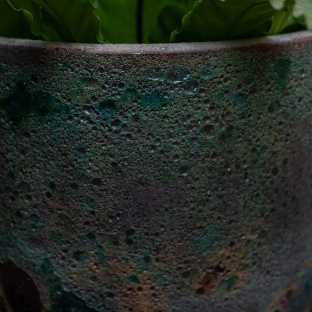 Green Atlantic Glazed Pot