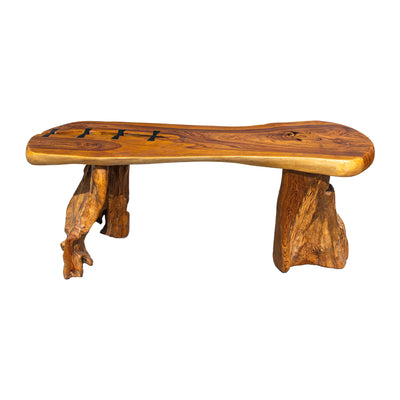 Ahvi Teak Wood Bench - 4 Feet