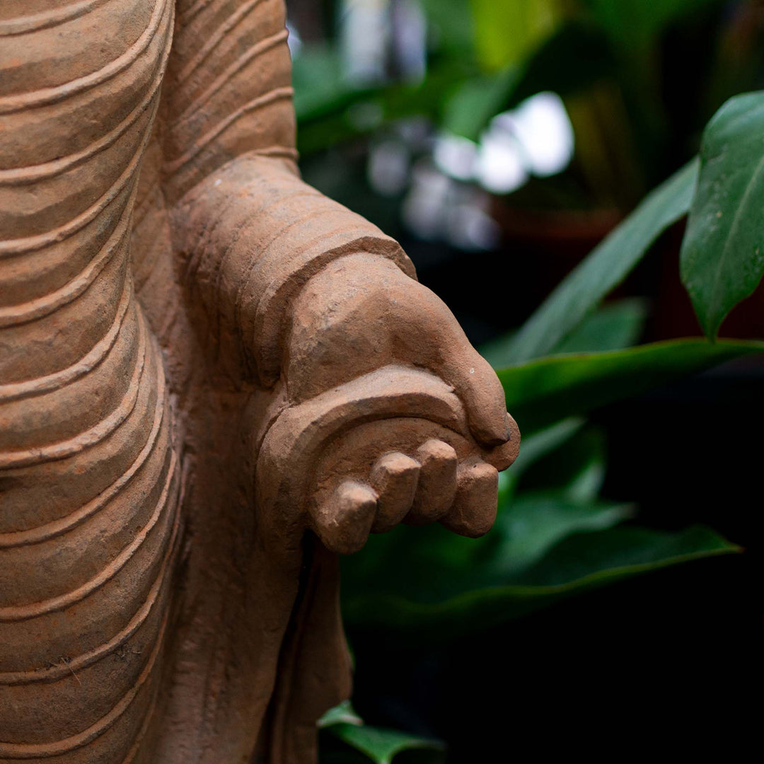 Buddha Standing With Back Head Charaka Sculpture