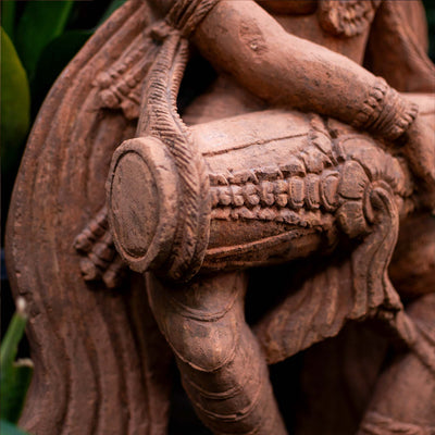 Dancing Tharini With Mridangam Sculpture