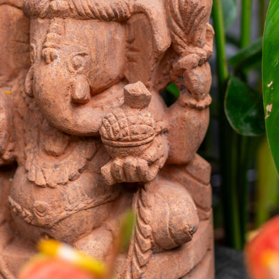 Ganesha Standing With Back Head Charaka Sculpture