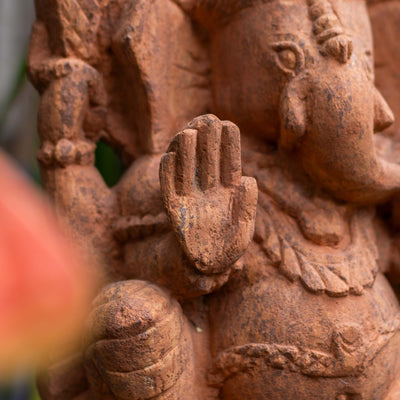 Ganesha Standing With Back Head Charaka Sculpture