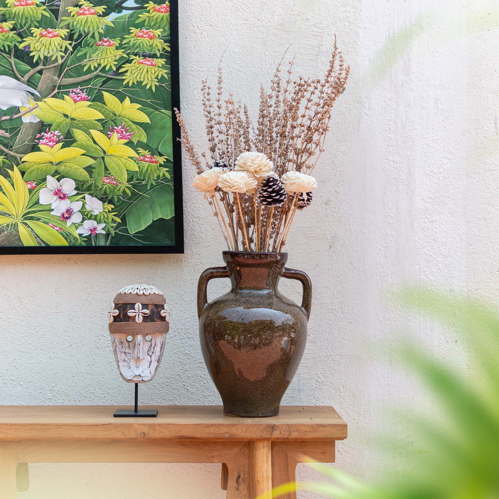 Dark Coffee Vase