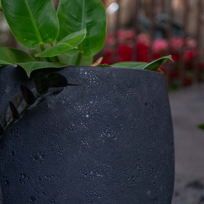 Black Ancient Round Pot