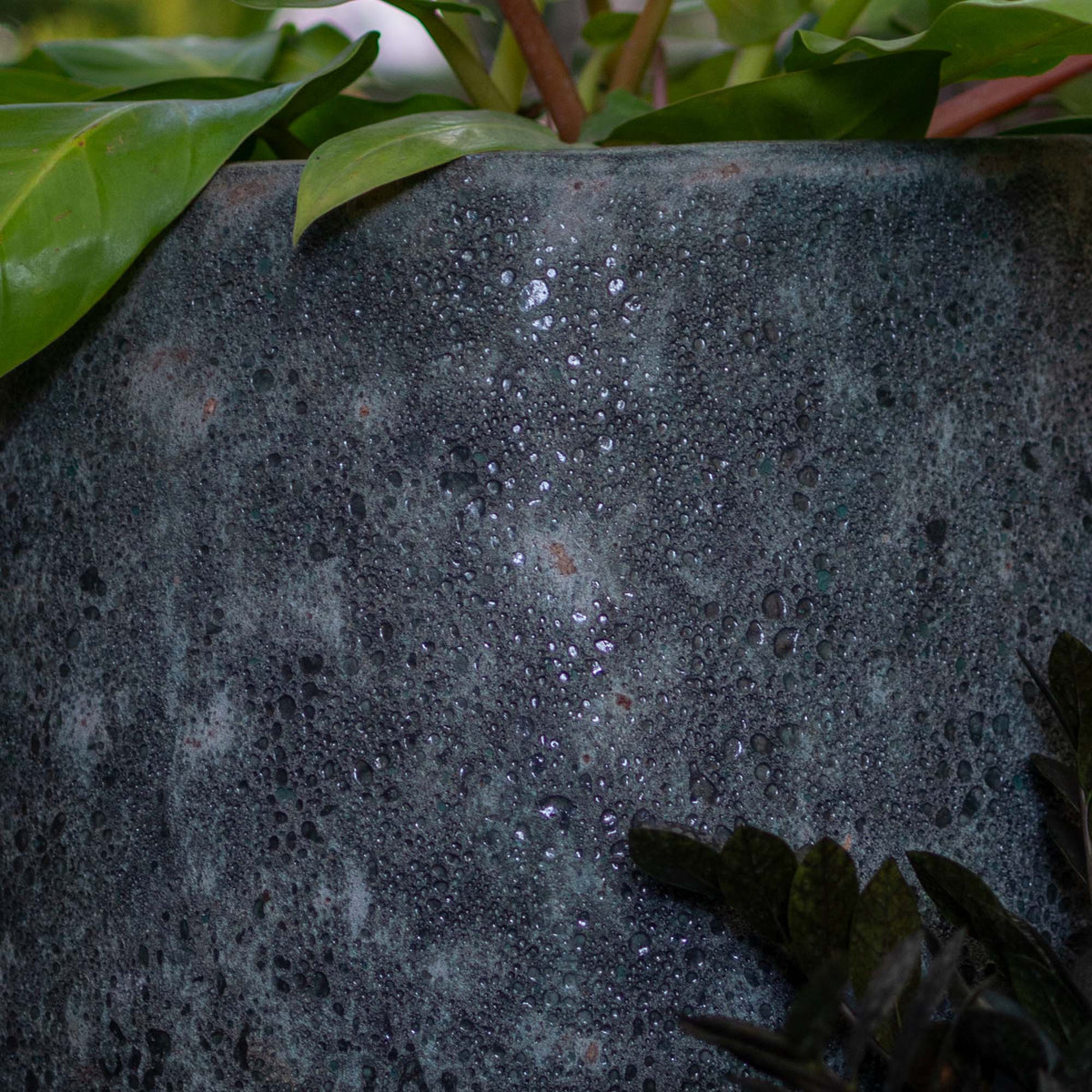 Grey Bubble Round Pot