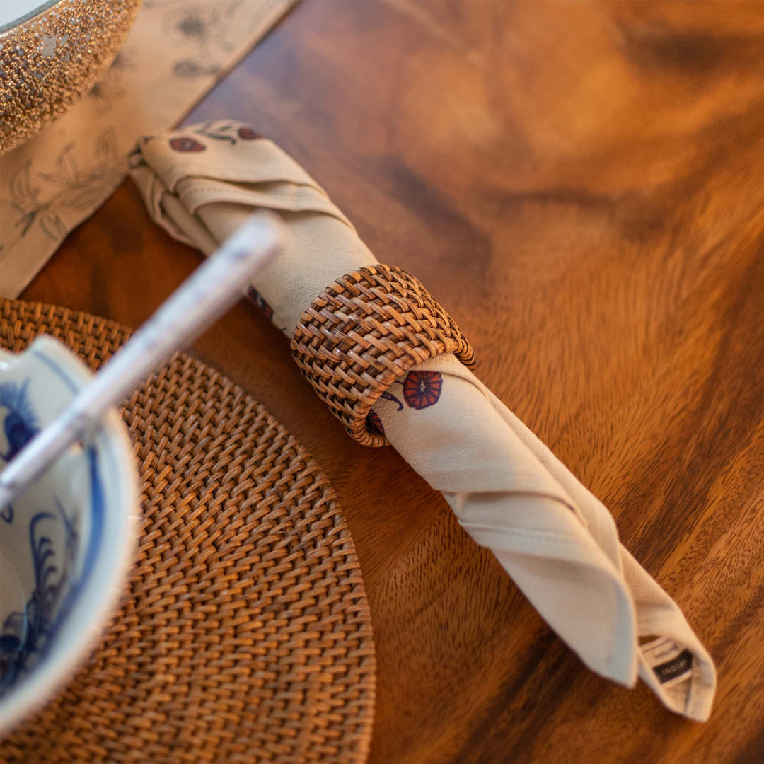 Brown Round Napkin Holder