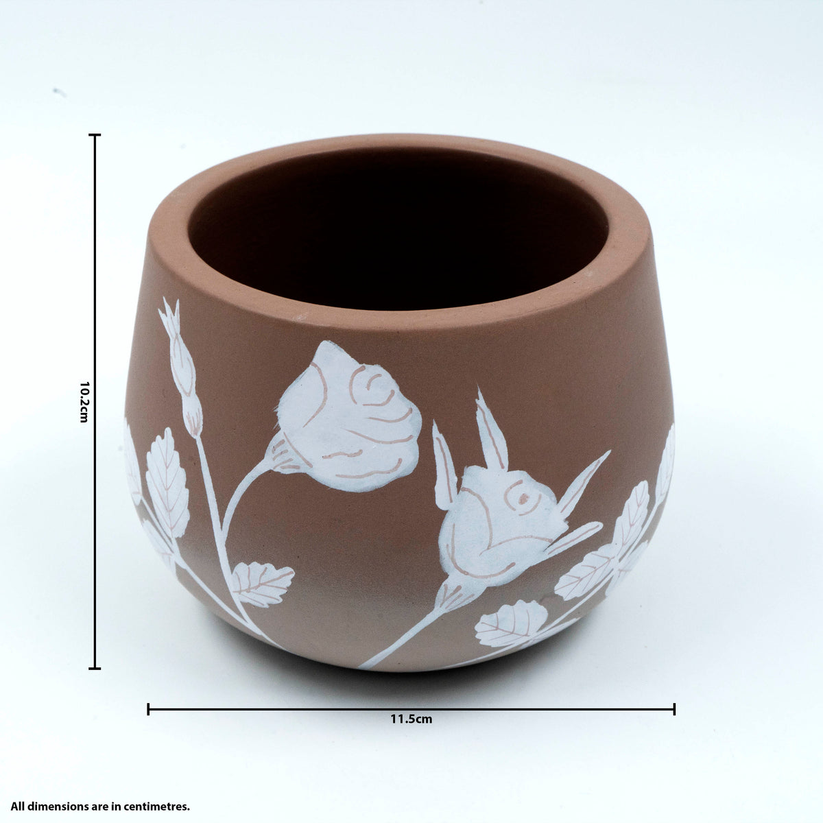 Terracotta Planter Motif With Plate