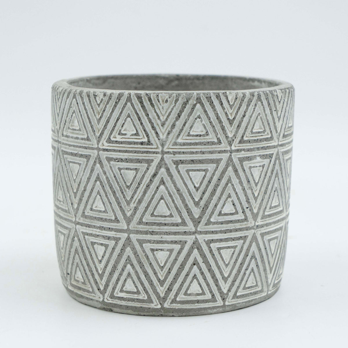 Geometric Pattern Planter with Drainage Plate