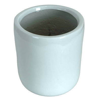 Gleaming Stars White Planter with Wooden Stand