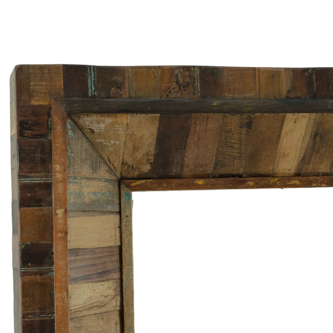 Wall Mirror with Wooden Frame