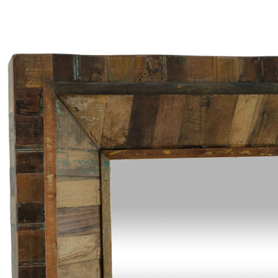 Wall Mirror with Wooden Frame