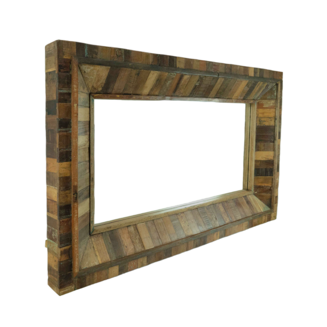 Wall Mirror with Wooden Frame