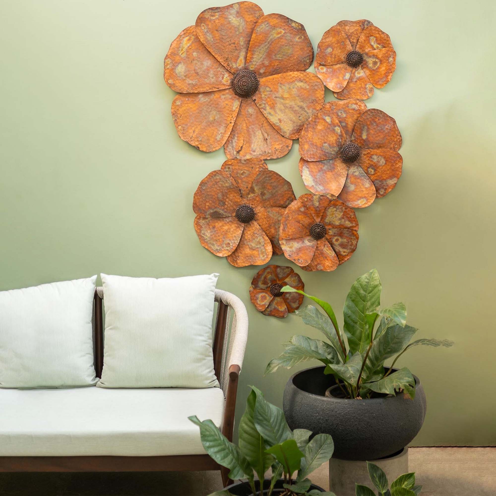 Metal Flower Wall Decor