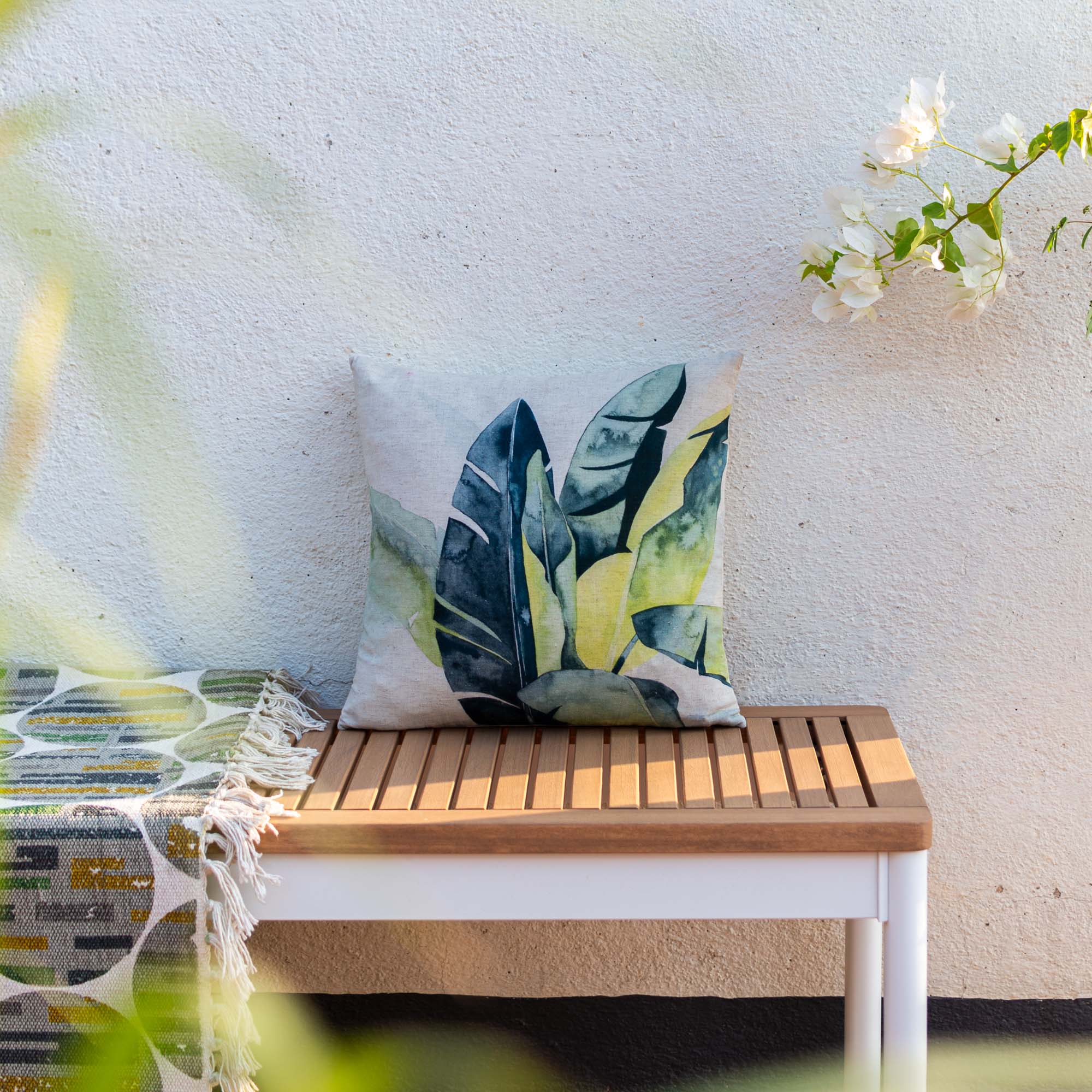 Sunset Palm Banana Cushion Cover