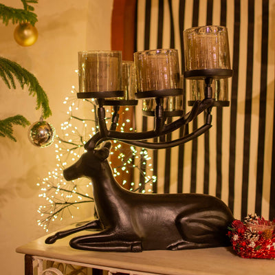 Deer Sitting Candle Holder